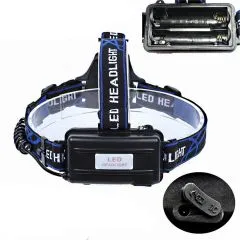 Kopflampe 2500 Lm CREE T6 LED Stirnlampe + AKKUS & Ladegeräte