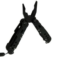 Multi Tool Black large mit Etui und 9 Werkzeugen