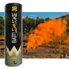 Paintball Pyroland Battlesmoke 38 Rauchflagge mit Reißzünder Orange 80 Sek. - T1