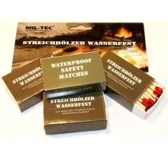 MILTEC Streichhölzer Wasserfest 4 Pack/Blister