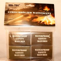 MILTEC Streichhölzer Wasserfest 4 Pack/Blister