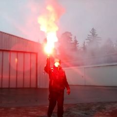 Xplode BF60S Handlichtfackel Signalfackel rot 60 Sek.  