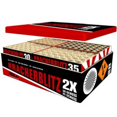 Kracherblitz 130 Schuss Mega Verbundfeuerwerk 120 Sek. Zena