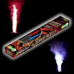 Barock Fackeln 2er-Set | Bengalsequenz & Romantische Flammen | 60 Minuten Brenndauer | NICO