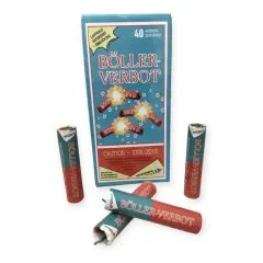 Böllerverbot - Böller 40 Stück | Silvester Knaller F2 | Lautstarker Knallkörper | Volksfeuerwerk