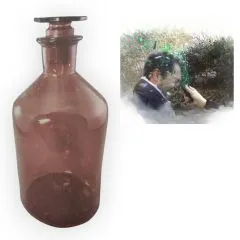 Crashglas Apothekerflasche Braun 1 Liter