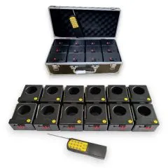 12-Kanal Fontänen Funkzündanlage DZB01r-12 | Präzise Zündung von bis zu 12 Bühnenfontänen