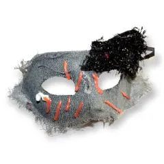 Halbmaske Vampire Grey