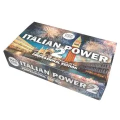 Italian Power 2 – 200 Schuss Gold- und Silber-Effekte | F2 Verbundfeuerwerk | Pyrotrade
