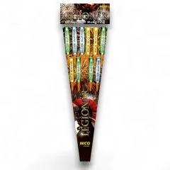 Legionär Raketen-Set 10 Stück – grün, gold & silber Glittereffekt | NICO