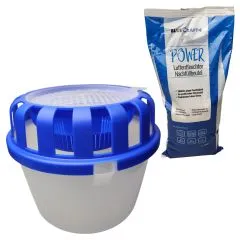 Luftentfeuchter-Eimer für 1 kg Granulat oder Tabs – bis 5 L Aufnahme | inkl. 1 kg Luftentfeuchter-Granulat