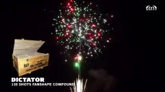 MEGA Verbund Feuerwerk DICTATOR 135-Schuss ca. 65 Sek. Wolff
