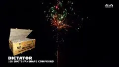 MEGA Verbund Feuerwerk DICTATOR 135-Schuss ca. 65 Sek. Wolff