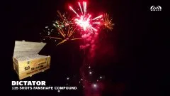 MEGA Verbund Feuerwerk DICTATOR 135-Schuss ca. 65 Sek. Wolff