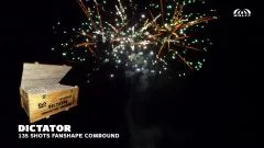 MEGA Verbund Feuerwerk DICTATOR 135-Schuss ca. 65 Sek. Wolff