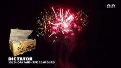MEGA Verbund Feuerwerk DICTATOR 135-Schuss ca. 65 Sek. Wolff