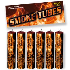 Smoke Tubes, Orange, 6er Btl. NICO