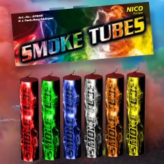 Smoke Tubes, versch. Farben, 6er Btl. NICO