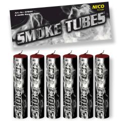 Smoke Tubes, Weiß, 6er Btl. NICO