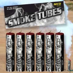 Smoke Tubes, Weiß, 6er Btl. NICO