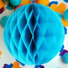 Papierwabenball Himmelblau 15 cm Party Hochzeit