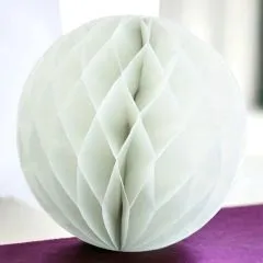 Papierwabenball Weiß 15 cm Party Hochzeit