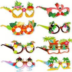 Partybrillen Hawaii Strand-Party Tropische Party 8 Stk.