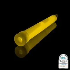 Power Knicklicht Gelb 15 cm | Leuchtstab mit Haken & Band | Leuchtet bis zu 8 Stunden