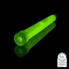 Power Knicklicht Grün 15 cm | Leuchtstab mit Haken & Befestigungsband | Leuchtet bis zu 8 Stunden