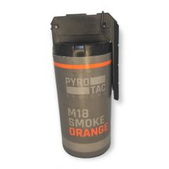 PYROTAC M18 Rauch Handgranate mit Kipphebel Orange - 60 Sek. P1