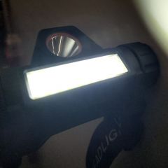 Kopflampe XPE + COB LED Dimmbar