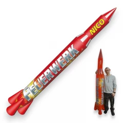 Rakete Aufblasbar 210 cm NICO